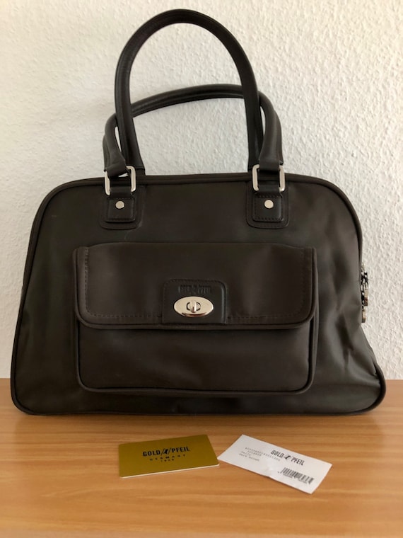 Goldpfeil Handbag travel Bag Brown Vintage Etsy Ireland