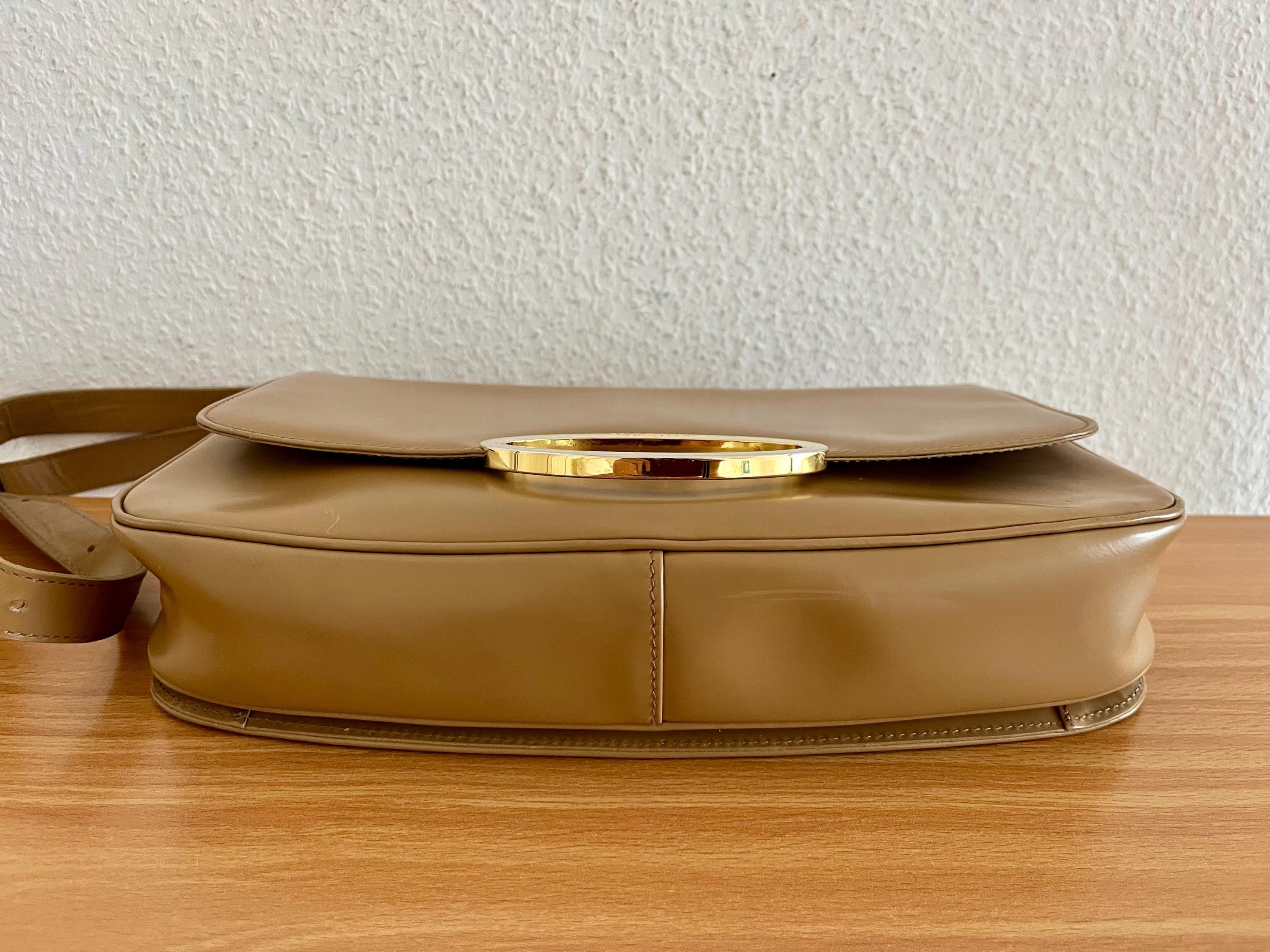 Goldpfeil Shoulder Bag Leather Beige Vintage Y2K - Etsy