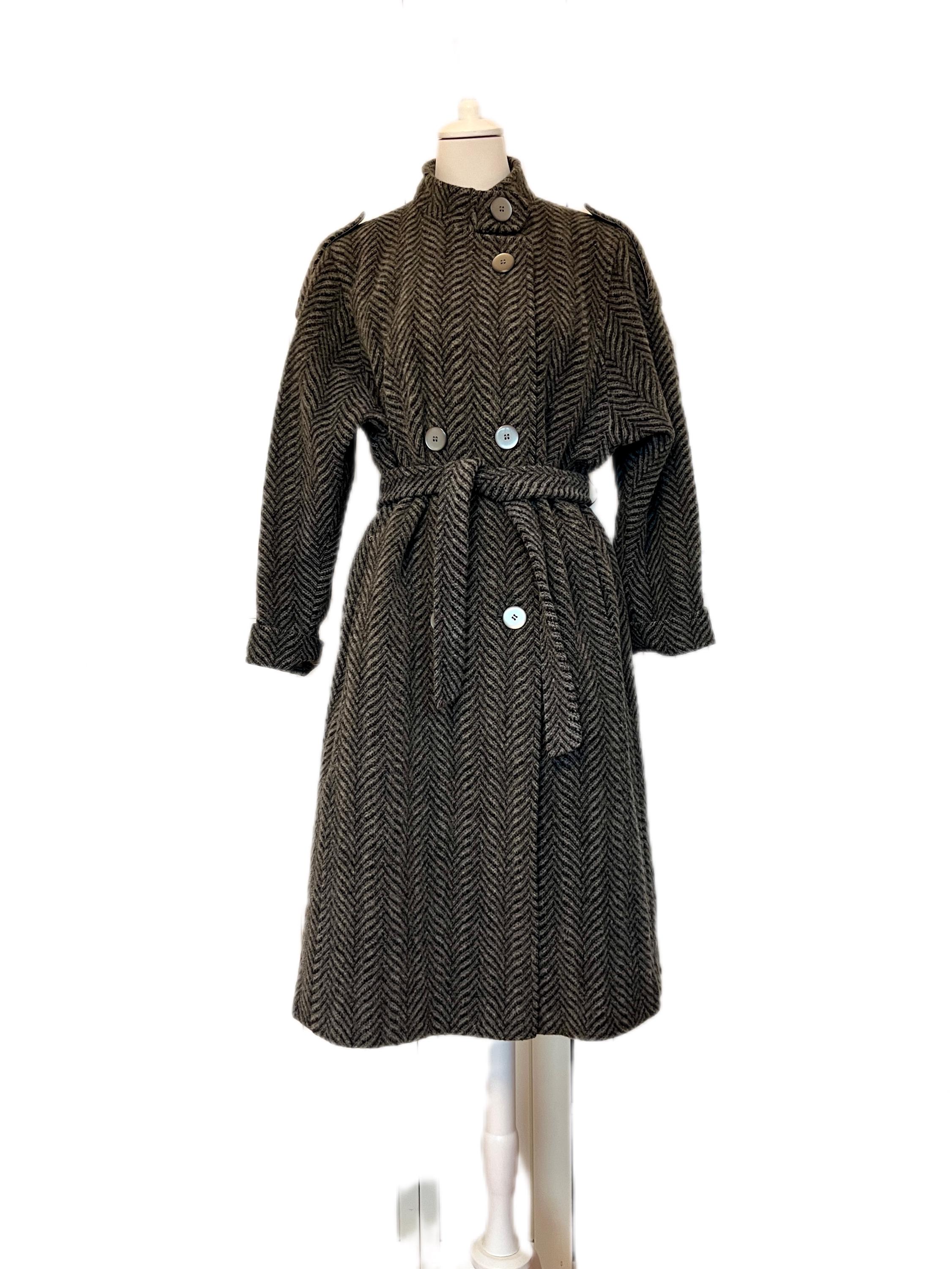 Vintage 80s Coat VEB Modellkleidung Erfurt Grey - Etsy