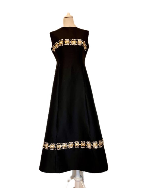 sachin and babi light blue dress Vintage 70s formal prom