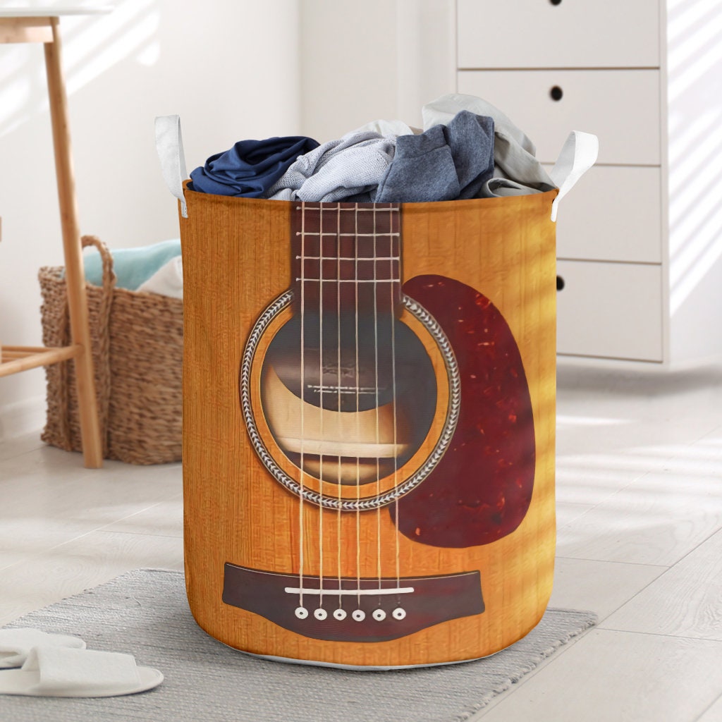 Gitarre Musik Instrument Wäsche Korb Stoff Tasche klappbare | Etsy