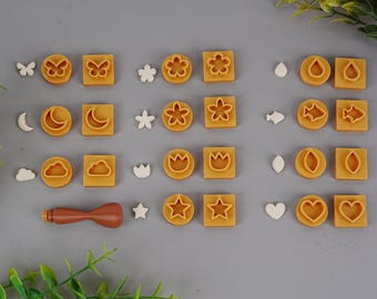 Micro Polymer Clay Cutter, Mini Cutter Collection, Polymer Clay Cutters, Mini Portable Stamp, Clay Mould, Clay Tools, Earring Maker Supplies
