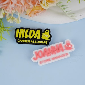 Personalized Name Tags with Apron, Custom Magnetic Name Tags, 3D Printed Name Badge, ID Name Tags, Badge Accessories, Gifts for Friends