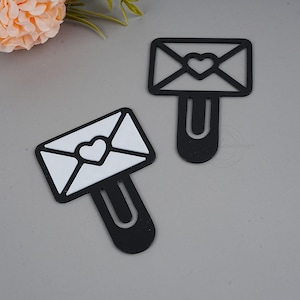 Cute Love Letter Style Bookmark STL File, 3d Printing Love Letter Bookmark, STL file for 3D Printer, Paperclip STL, School Desk Accessories