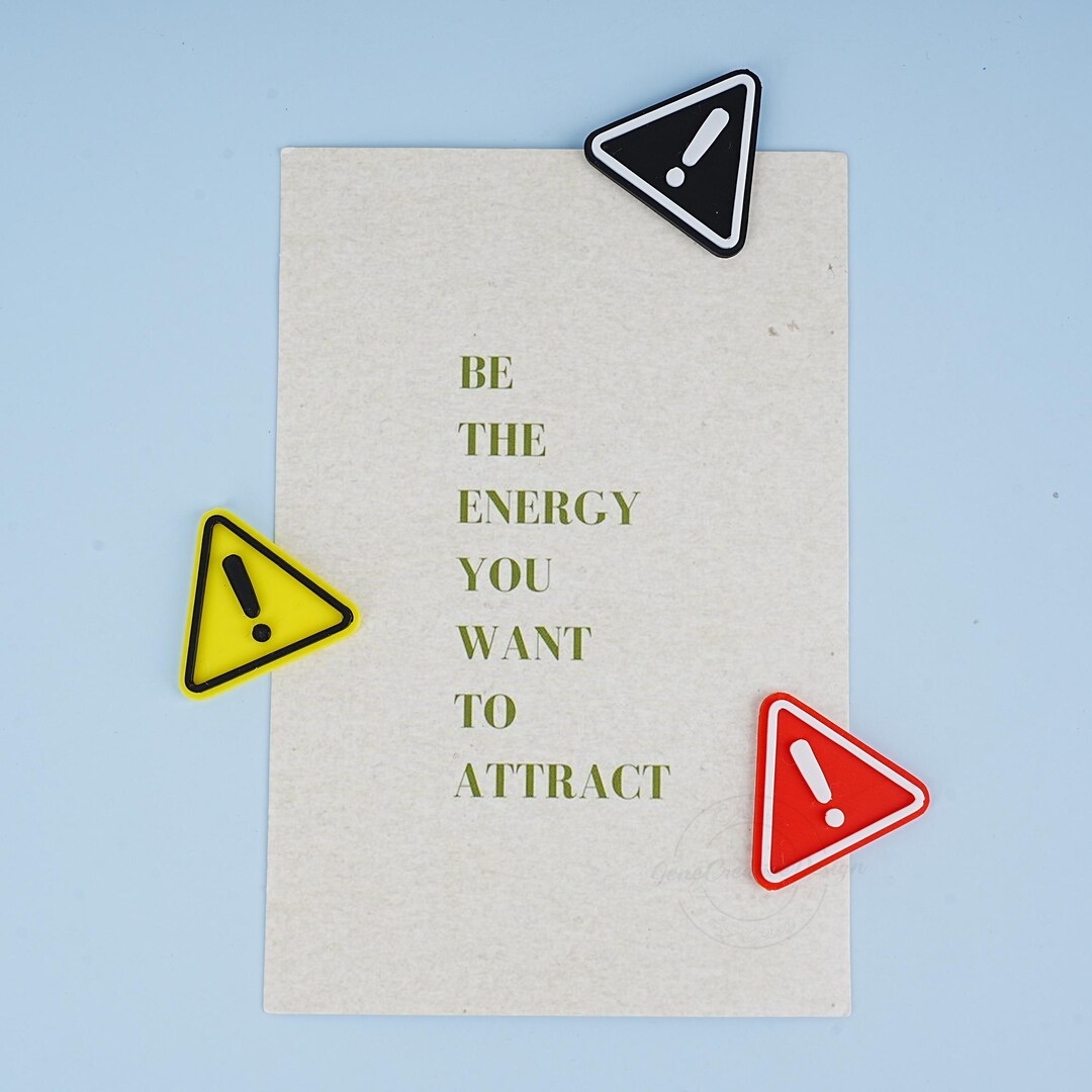 Custom Warning Sign Fridge Magnet, 3D Printed Colorful Attention Sign ...