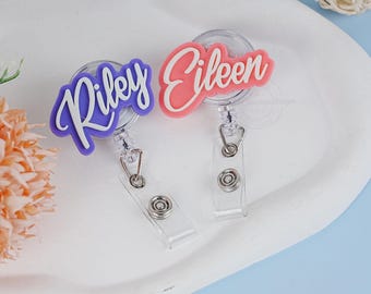 Porta credencial retráctil, porta credencial de trabajo, porta credencial de enfermera, ideal para regalar.