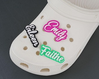 Personazlied Name Shoe Charm, 3D Printed Text Shoe Charm, Custom Name Charm for Shoe Decor, Unique Shoe Accessories,Custom Gifts for Him/Her