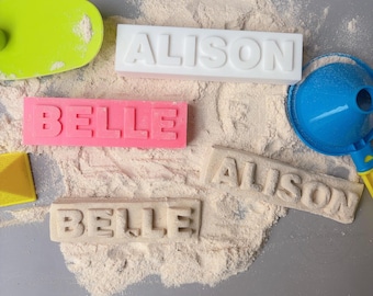 Custom Name Sand Mold, Personalized Sand Toy Name Mold, Custom Beach Sand Toy for Kids and Adults, 3D Printed Name Stamp, Gifts for Kids