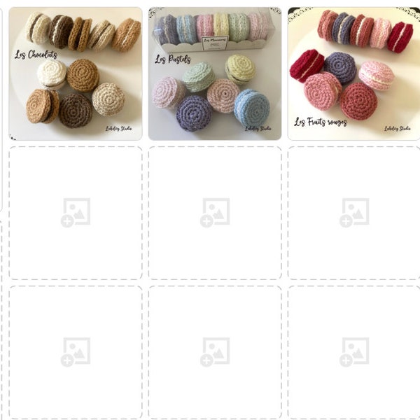 Les Macarons tricotées au crochet