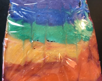 Rainbow soap