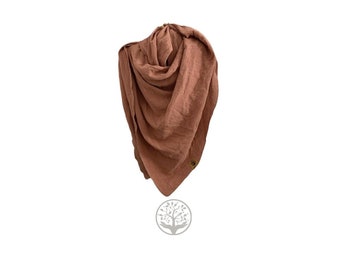 Muslin cloth/ladies scarf/135*135 cm XXL/120 x 120 cm/100 x 100 cm/80 x 80 cm/65 x 65 cm/50 x 50 cm/gift/birthday/39 colors/fig. Rosewood 112