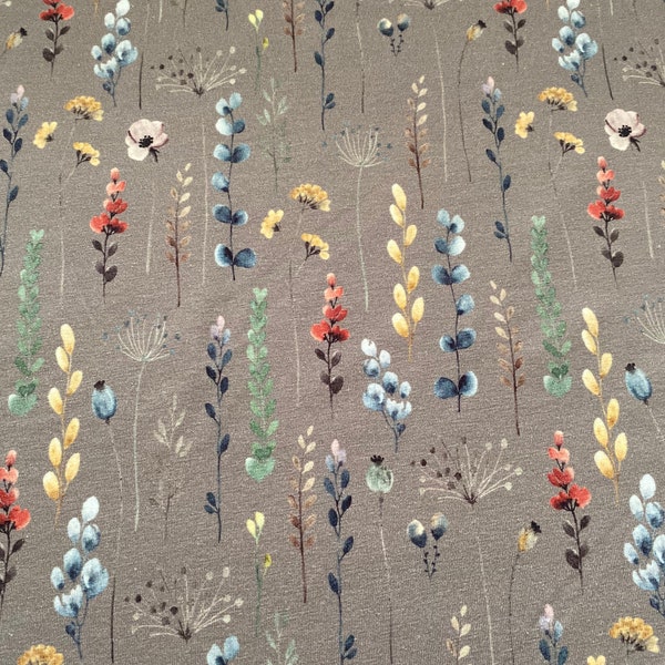 Jersey 14 euros per mtr. Fabric floral, cotton jersey, fabric by the meter, cotton, flowers, children's fabrics, women's fabrics