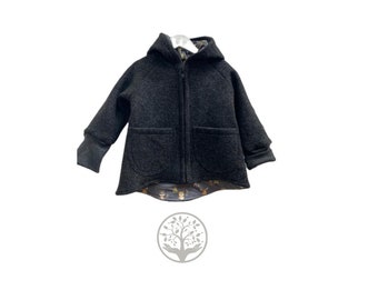 Walkjacke / Wollwalkjacke / Wolljacke / Kinder Jacke / Outdoor Kinderjacke / Mehrere Farben und Grössen / Jacke mit Reißverschluss