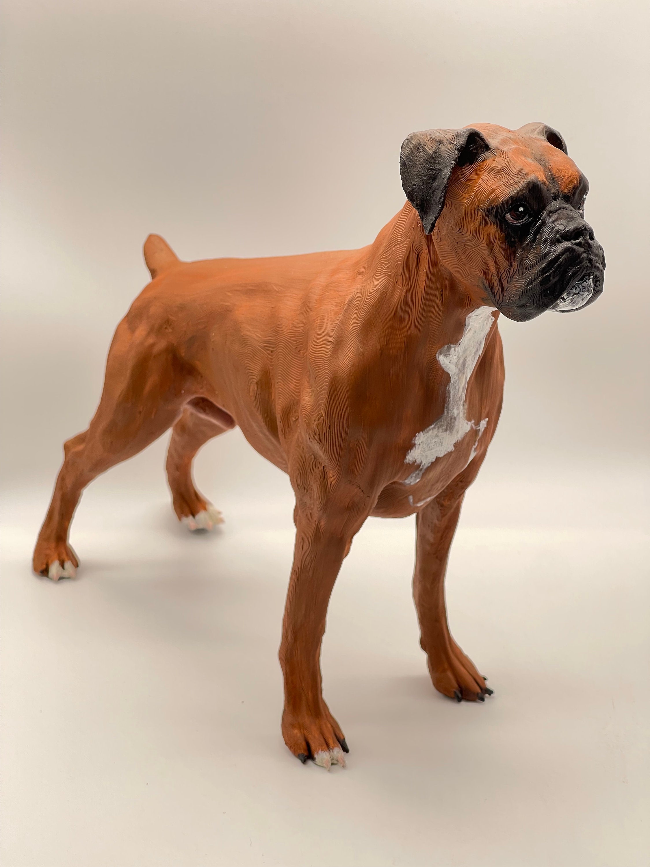 Boxer Dog Statue Dog Statue Friends Large Dog Figurines 3d Etsy Canada