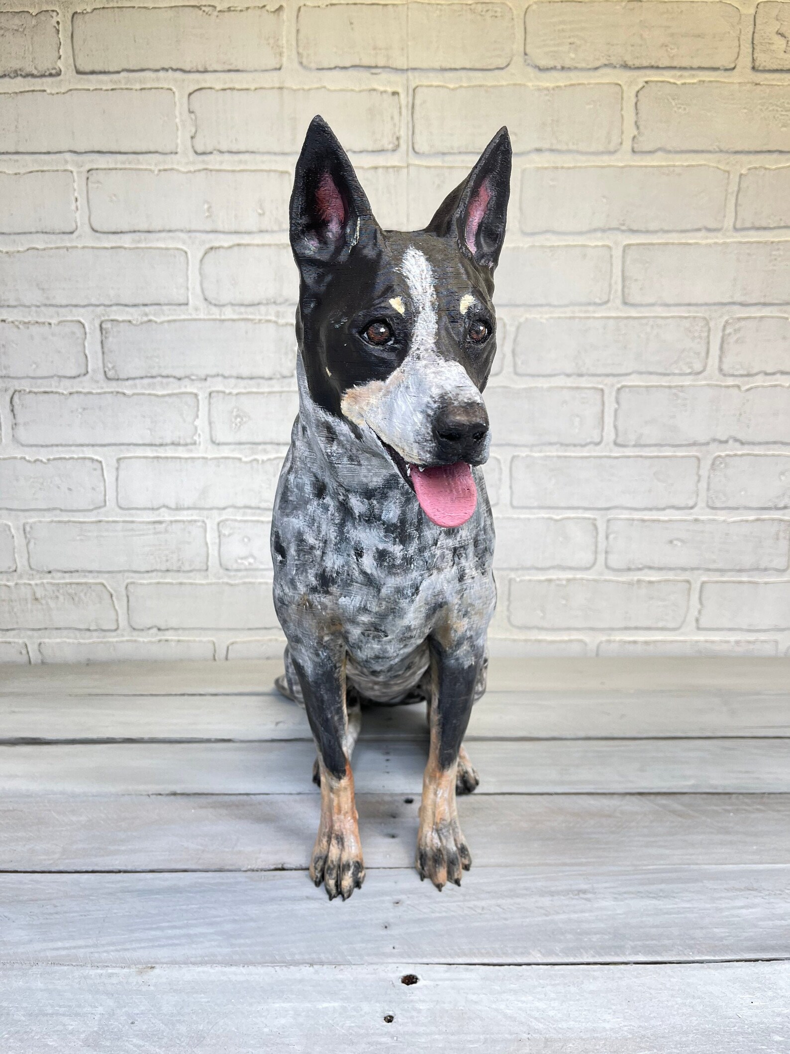 3D Blue Heeler Dog Figurine Print Custom Animal Pet - Etsy