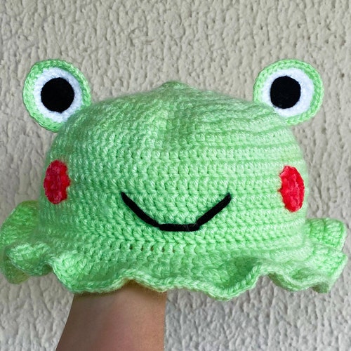 Frog Bucket Hat Crochet Pattern Etsy