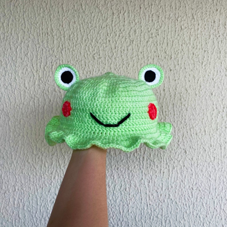 Frog Bucket Hat Crochet Pattern Etsy