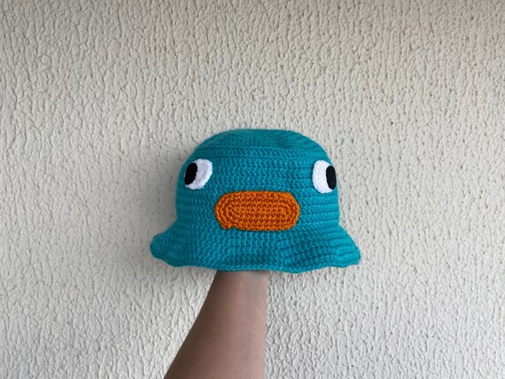 Platypus Crochet Bucket Hat and Pet Hat 