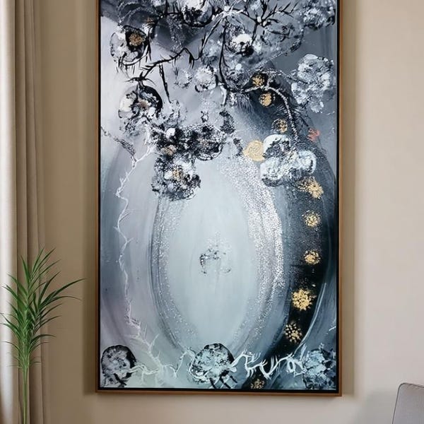 Handmade Acrylic Painting by Lilly-  Echoes of the Cosmos