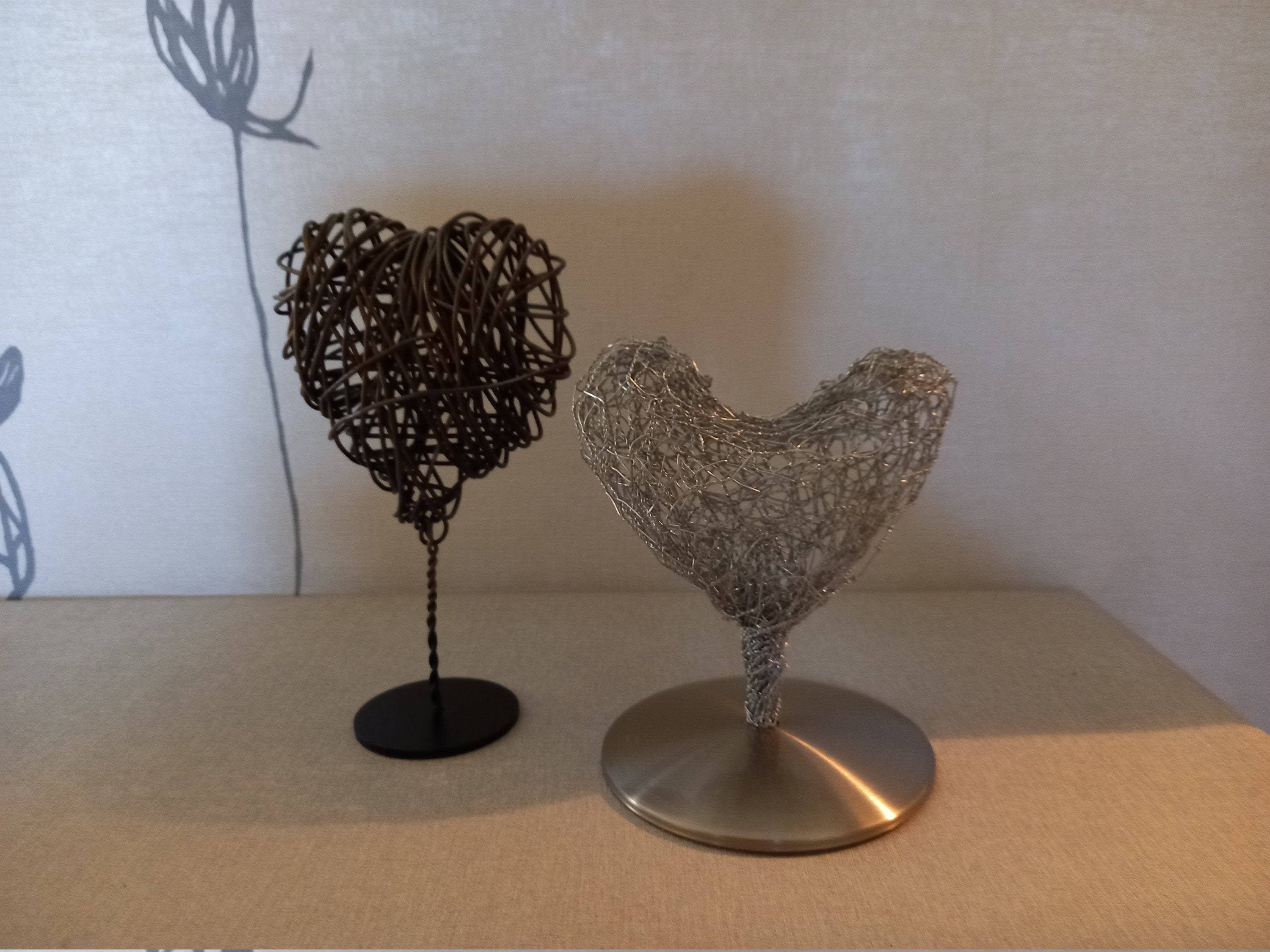 Coeur en Fil de Fer Tressé Création Unique