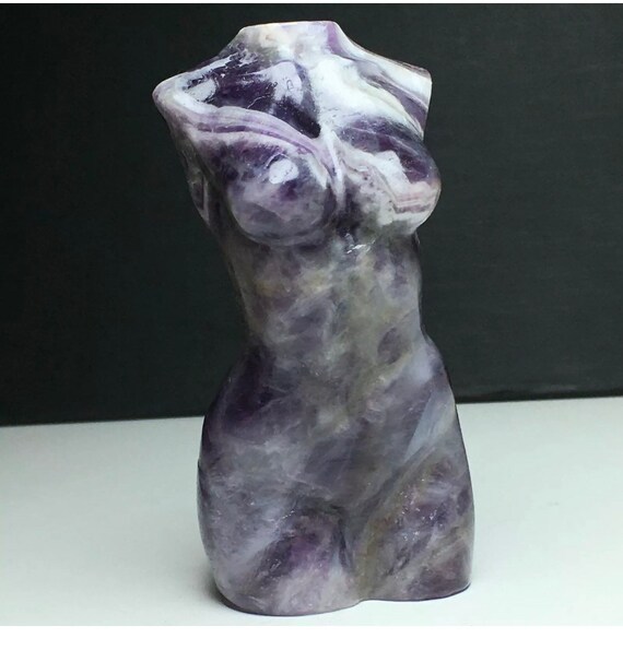 Natural Amethyst Female Nude Figurine Statue Semiprecious - Etsy