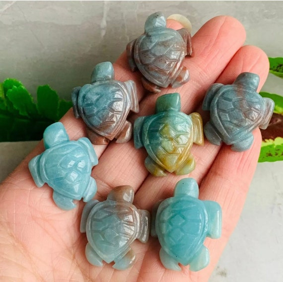 Turtle Carving healing crystal Reiki USA Seller 