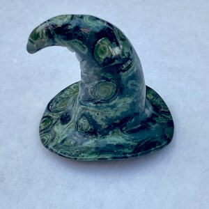 Kambaba Jasper Gemstone carved Witches Hat