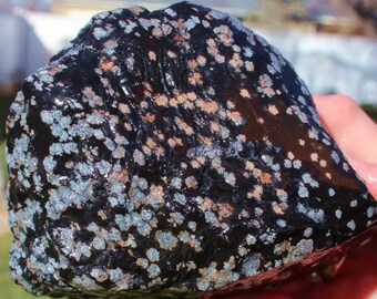 Natural Free Form Snowflake Obsidian Rock Gemstone Crystal Etsy