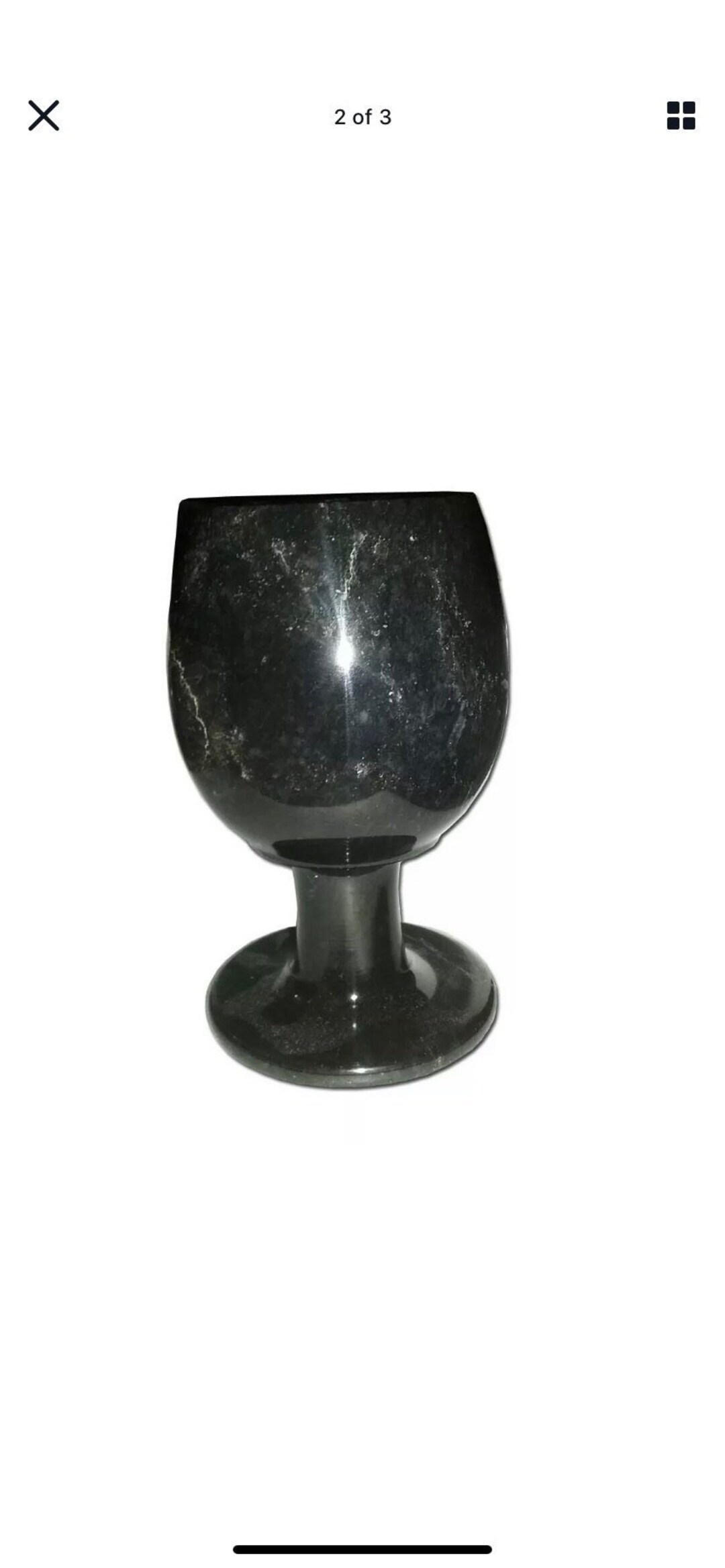 Genuine Black Marble Wine Goblets W/ 10 Ounce Capacity Stone Glasses Wine Etsy