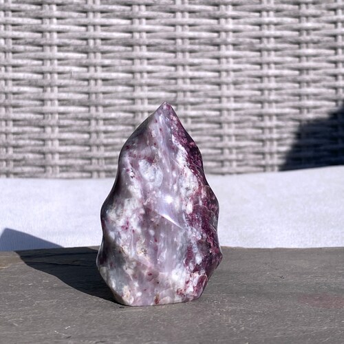 Natural Red Tourmaline flame Crystal Gemstone Stone Chakra healing Reiki Palm Stone shops semiprecious gemstone