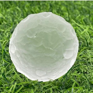 Crystal Quartz moon sphere-semiprecious-gemstone-crystal globe—reiki, healing