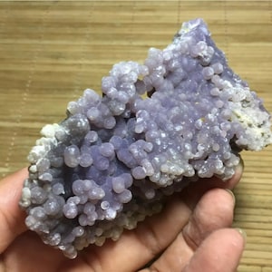 162g Beautiful Natural Purple Grape Agate Chalcedony Crystal Mineral Specimen semiprecious gemstone
