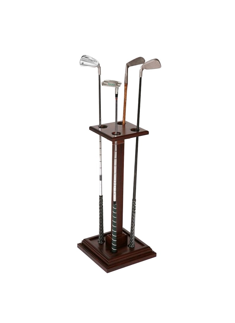 Wood Golf Club Floor Display Holds 4 Clubs Stands 27 Etsy