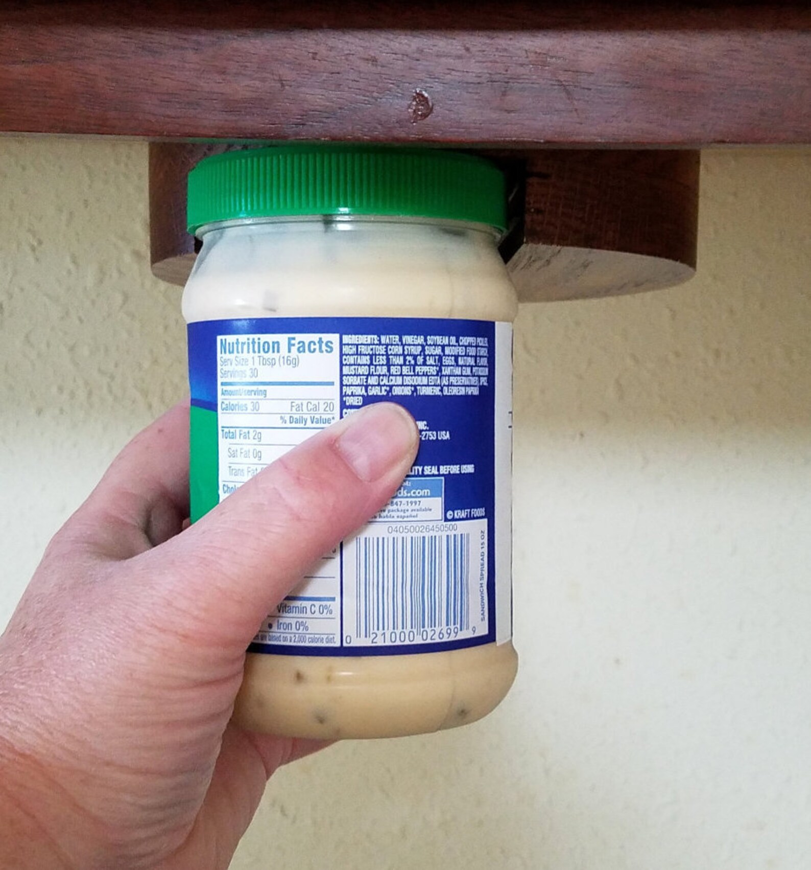 Jar Opener that Mounts Under the Made of Solid Wood Etsy