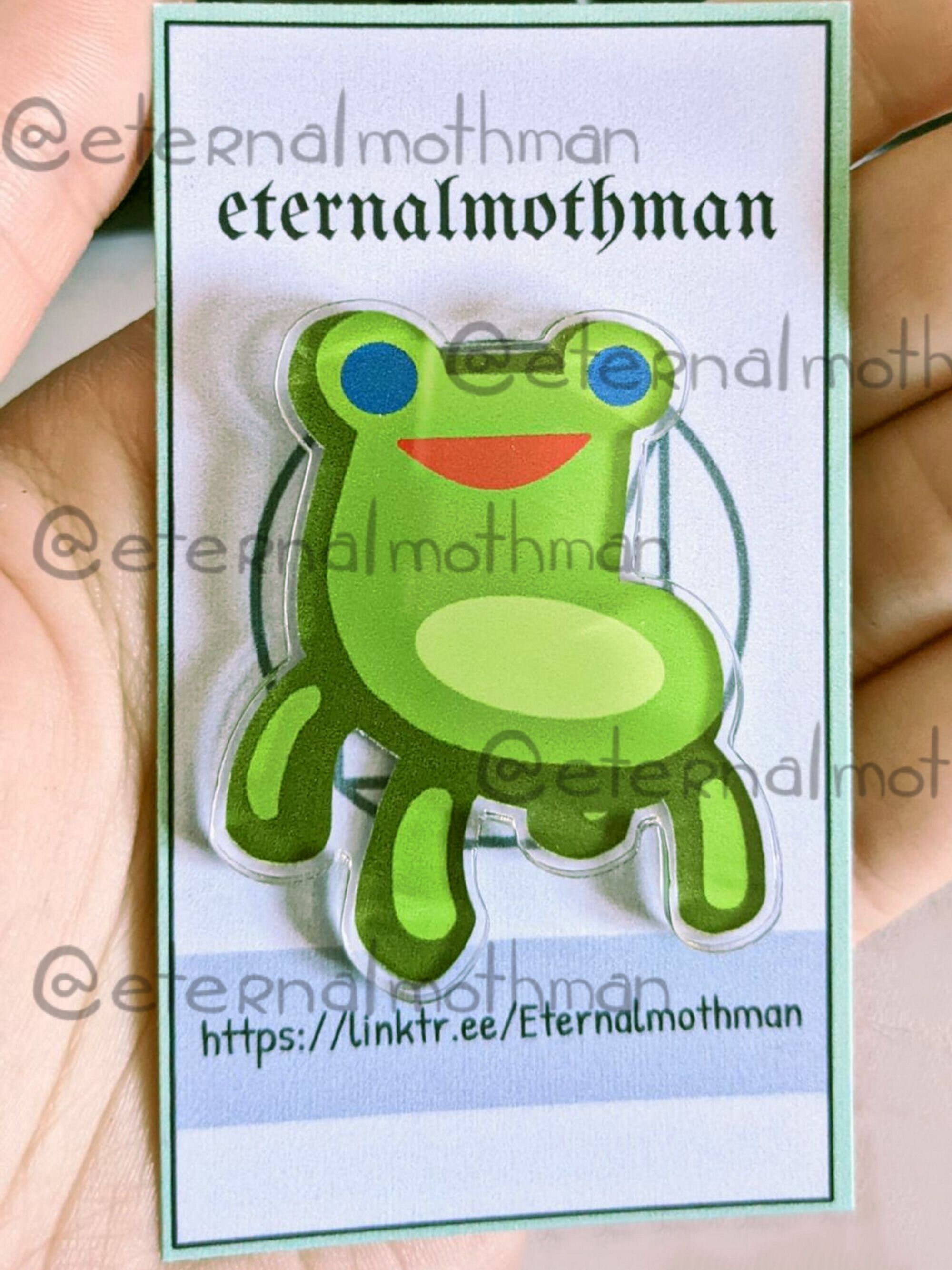 Froggy chair Kermit acrylic pin Froggy chair Kermit acrylic pin