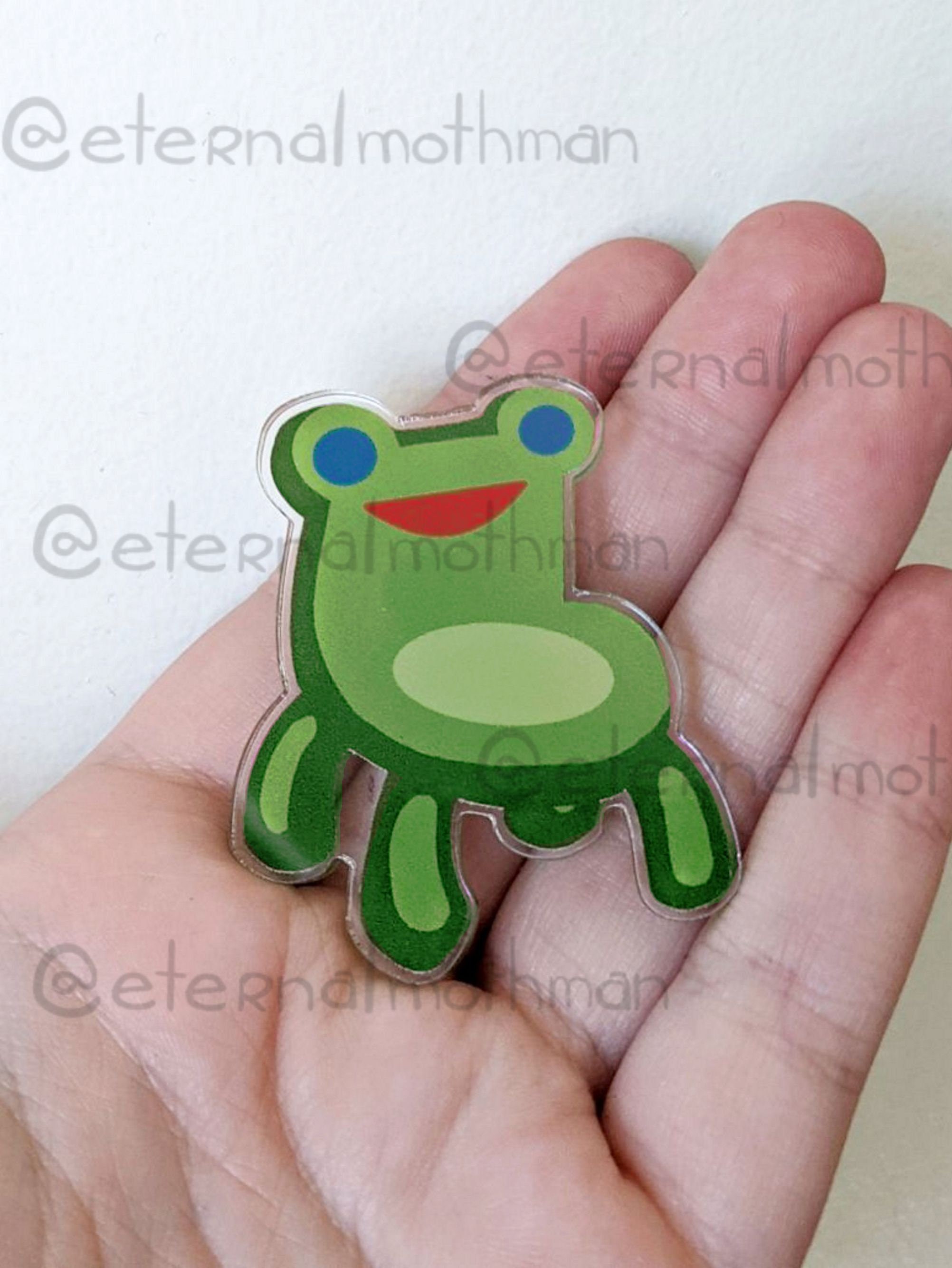 Froggy chair Kermit acrylic pin Froggy chair Kermit acrylic pin