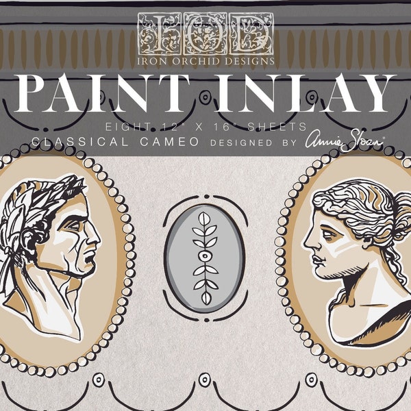 Classical Cameo Paint inlay- by IOD and Annie Sloan LIMITED RELEASE!