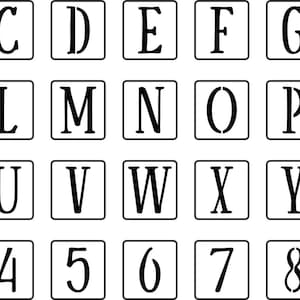 2 inch Letters & Numbers- JRV Stencils