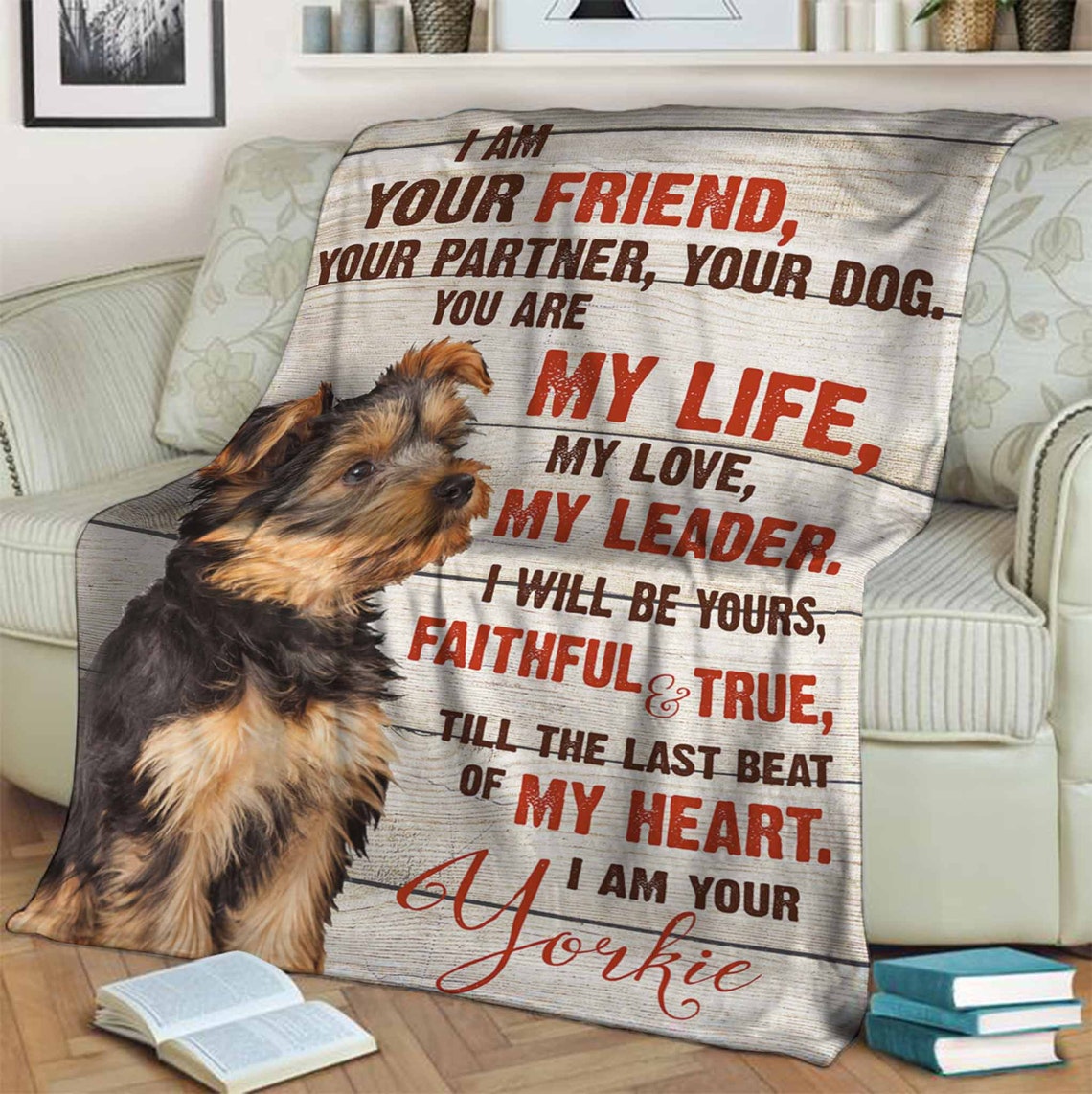Ich bin Ihr Freund Ihr Hund Ihr Hund Ihre Yorkie Decke Liebe Etsy