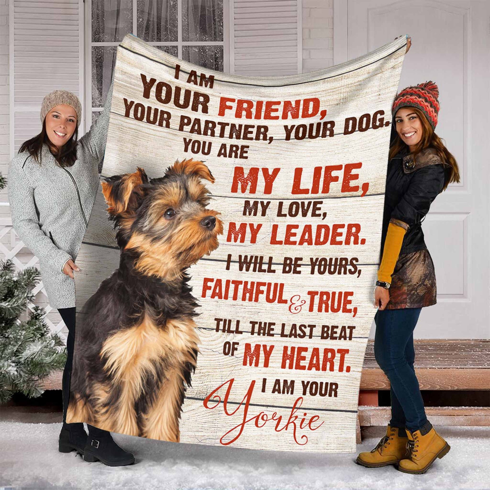 Ich bin Ihr Freund Ihr Hund Ihr Hund Ihre Yorkie Decke Liebe Etsy