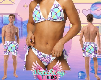 Y2k Recycled String Bikini: 2000s Style, UPF 50+