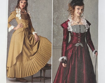 Historical Victorian Steam Punk Dress Theresa Laquey Simplicity 2172 Sizes 14-22 UNCUT