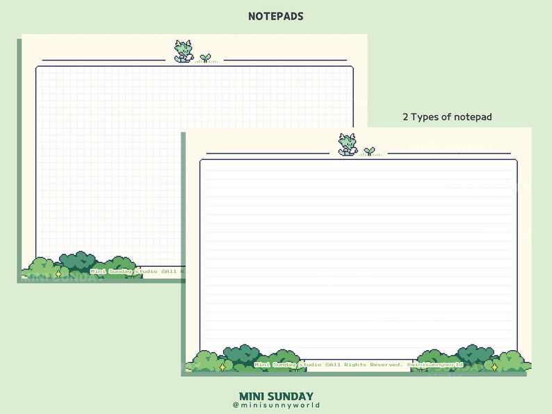 Plant Themed Digital Planner / Goodnotes / Planner Sticker / Notepads ...