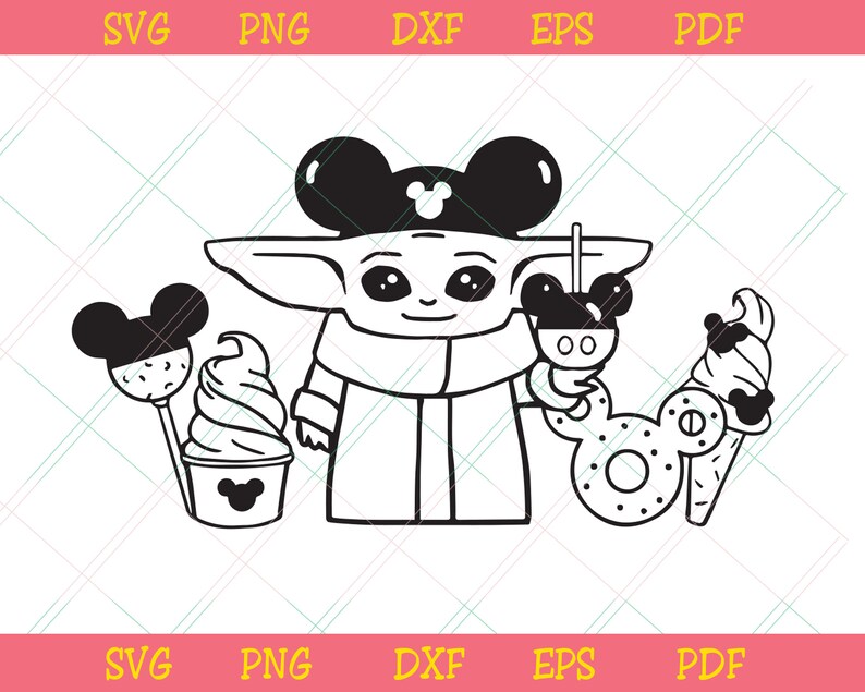 Download Baby Yoda Disney Snack Svg Trending Svg Disney Yoda Svg Etsy
