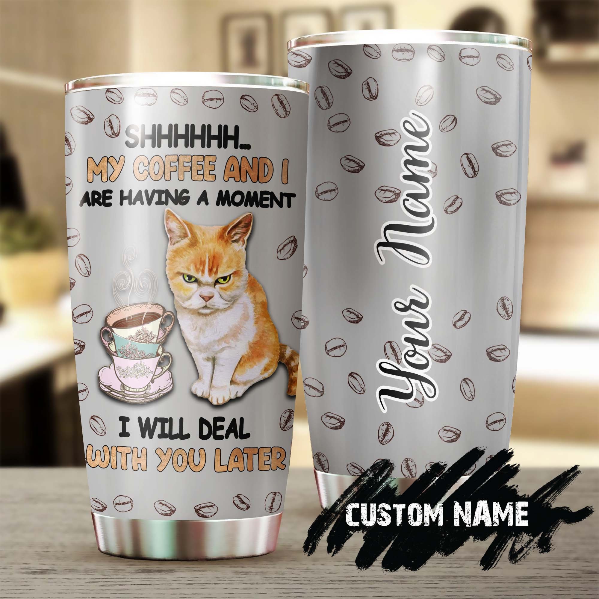 My Coffee And I Are Having A Moment Deal You Later Ringneck Tumbler 20oz