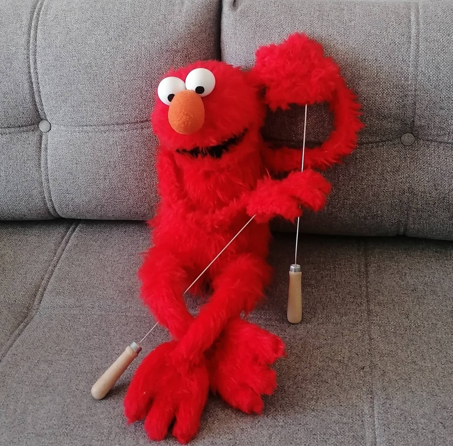 ELMO Muppet Puppet Replica 11 Handmade Sesame Street Etsy
