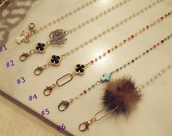 Face Mask Chain, Mask Strap, Masker accessoires, Masker ketens stijlvolle keten, ketting, glazen ketting, zonnebril riem, kinderen riem, kralen ketting