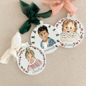 Custom Hand painted Christmas Ornament | Hand-painted Wood ornament | custom kids and baby ornament | personalized Christmas ornament