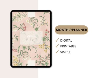 2024 Year of growth weekly planner | 2024 monthly planner | digital planner | Year of growth digital planner