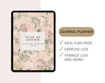 Weekly journal planner | 2024 planner | meal planner | exercise planner | finance planner | to do list